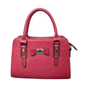 Women's Red Handbag/Shoulder Bag With Bow